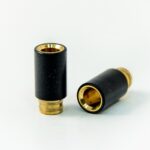 Teflon Drip Tip 12 BlackDripTeflonLongGold