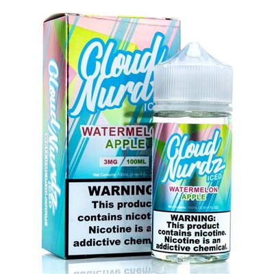 Watermelon Apple Iced Cloud Nurdz TFN E-Liquid 1 Watermelon Apple Iced Cloud Nurdz TFN E-Liquid
