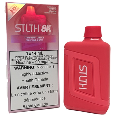 Strawberry Lime Ice STLTH 8K Disposable Vape 1 Strawberry Lime Ice STLTH 8K Disposable Vape