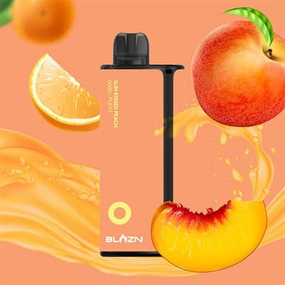 Sun Kissed Peach 6000 Puff Blazn Disposable Vape 1 Sun Kissed Peach 6000 Puff Blazn Disposable Vape
