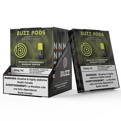 STLTH Banana Strawberry Pods by Buzz Pods 1 STLTH Banana Strawberry Pods by Buzz Pods