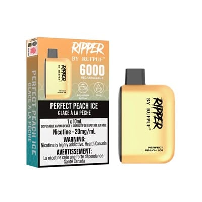 Perfect Peach Ice RufPuf Ripper 6000 Disposable Vape 1 Perfect Peach Ice RufPuf Ripper 6000 Disposable Vape
