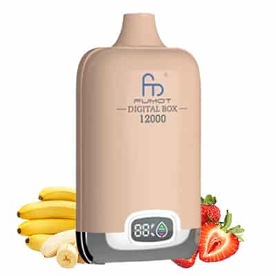 Strawberry Banana Fumot 12000 Puff RandM Digital Box Disposable Vape 1 Strawberry Banana Fumot 12000 Puff RandM Digital Box Disposable Vape