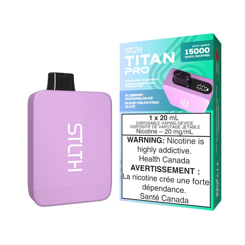 Blueberry Watermelon Ice STLTH Titan Pro Disposable Vape 1 Blueberry Watermelon Ice STLTH Titan Pro Disposable Vape