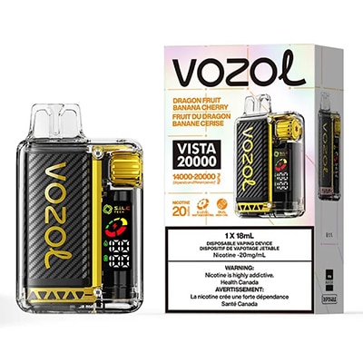 Dragon Fruit Banana Cherry Vista 20000 Puff by Vozol 1 Dragon Fruit Banana Cherry Vista 20000 Puff by Vozol