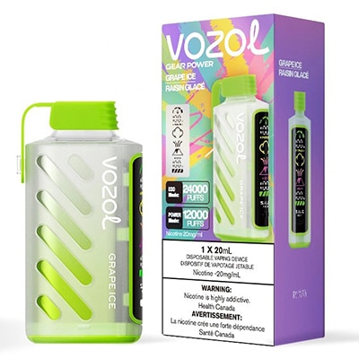 Grape Ice Gear Power 24K Puff by Vozol 1 Grape Ice Gear Power 24K Puff by Vozol