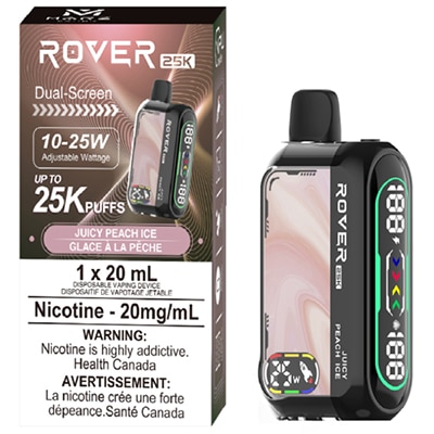 Juicy Peach Ice Rover 25K by Marz Vapor Disposable Vape 1 Juicy Peach Ice Rover 25K by Marz Vapor Disposable Vape