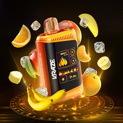 Mango Banana Orange Ice Kraze HD Mega Disposable Vape 1 Mango Banana Orange Ice Kraze HD Mega Disposable Vape