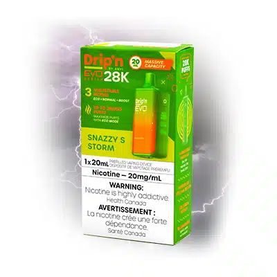 Snazzy S Storm Drip'n EVO 28K Disposable By Envi 1 Snazzy S Storm Drip'n EVO 28K Disposable By Envi