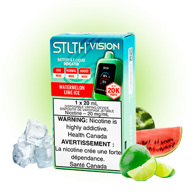 Watermelon Lime Ice STLTH Vision Disposable Vape 1 Watermelon Lime Ice STLTH Vision Disposable Vape