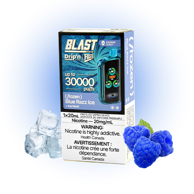 Blue Razz Ice Drip'n X Fasta Blast 30K Disposable by Envi 1 Blue Razz Ice Drip'n X Fasta Blast 30K Disposable by Envi