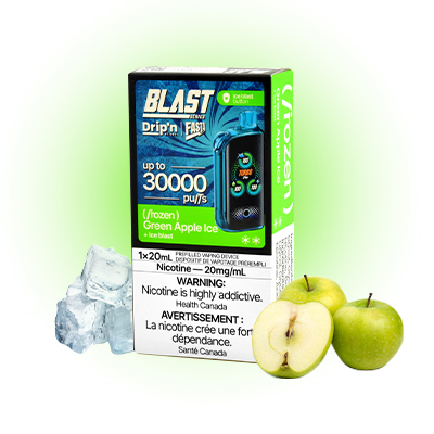Green Apple Ice Drip'n X Fasta Blast 30K Disposable by Envi 1 Green Apple Ice Drip'n X Fasta Blast 30K Disposable by Envi