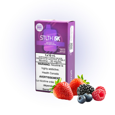 Quad Berry Ice STLTH 5K Disposable Vape 1 Quad Berry Ice STLTH 5K Disposable Vape