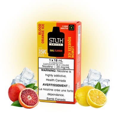 Blood Orange Ice and Lemon Squeeze Ice Stlth Switch Pods for Loop 2 and Loop 3 1 Blood Orange Ice and Lemon Squeeze Ice Stlth Switch Pods for Loop 2 and Loop 3