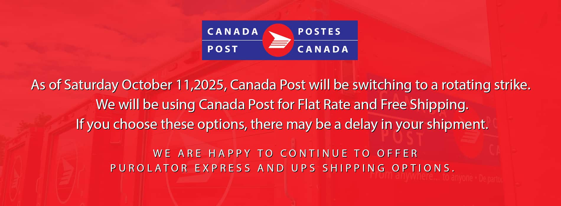 canada post rotating strike