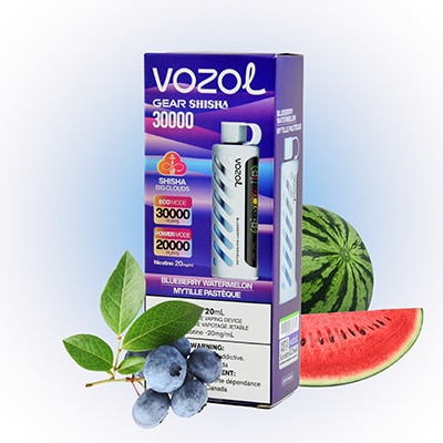 Blueberry Watermelon Shisha Gear 30K Puff by Vozol 1 Blueberry Watermelon Shisha Gear 30K Puff by Vozol