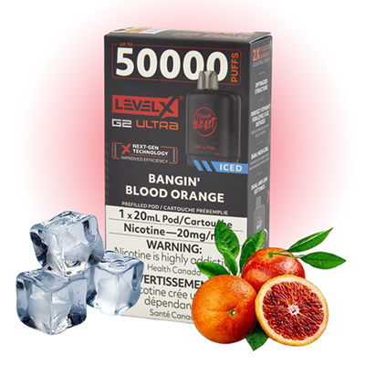 Banging Blood Orange Ice Pods Level X G2 Ultra by Flavour Beast 1 Banging Blood Orange Ice Pods Level X G2 Ultra by Flavour Beast