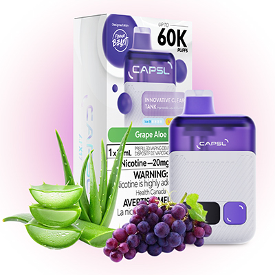 Grape Aloe CAPSL 60K Disposable Vape by Flavour Beast 1 Grape Aloe CAPSL 60K Disposable Vape by Flavour Beast
