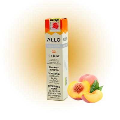 Peach Allo Ultra 2500 Disposable Vape 1 Peach Allo Ultra 2500 Disposable Vape