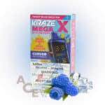 Tangy Blue Razz Ice Kraze Mega X Disposable Vape