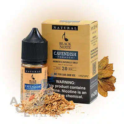 Cavendish Salts 30ML by Black Note Natural Tobacco E-Liquid 1 Cavendish Salts 30ML by Black Note Natural Tobacco E-Liquid