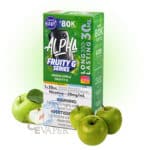Green Apple Fruity G Alpha Disposable Vape by Flavour Beast
