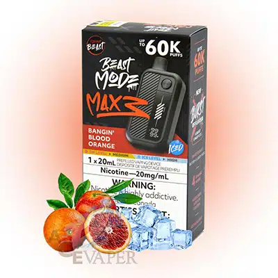 Bangin' Blood Orange Iced Flavour Beast Mode Max 3 60K Disposable Vape 1 Bangin' Blood Orange Iced Flavour Beast Mode Max 3 60K Disposable Vape