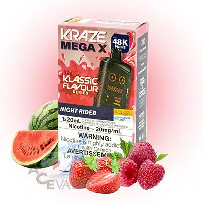 Night Rider Kraze Mega X Disposable Vape 1 Night Rider Kraze Mega X Disposable Vape
