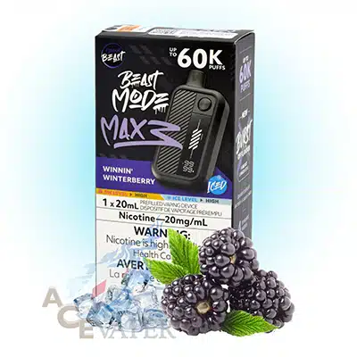 Winnin' Winterberry Iced Flavour Beast Mode Max 3 60K Disposable Vape 1 Winnin' Winterberry Iced Flavour Beast Mode Max 3 60K Disposable Vape