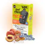 Frizzy Peach Iced Flavour Beast Mode Max 3 60K Disposable Vape