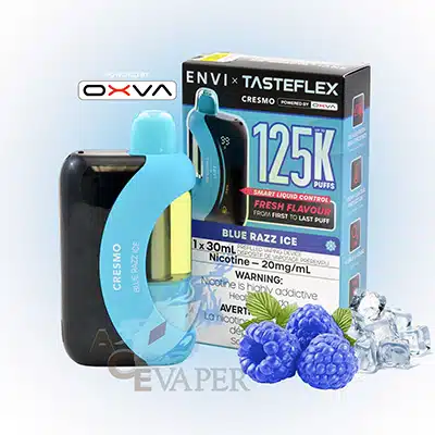 Blue Razz Ice By Envi X Tasteflex Cresmo Disposable Vape 1 Blue Razz Ice By Envi X Tasteflex Cresmo Disposable Vape
