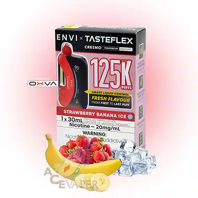 Strawberry Banana Ice By Envi X Tasteflex Cresmo Disposable Vape 1 Strawberry Banana Ice By Envi X Tasteflex Cresmo Disposable Vape