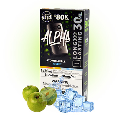 Atomic Apple Iced Alpha Disposable Vape by Flavour Beast 5 Atomic Apple Iced Alpha Disposable Vape by Flavour Beast - Image 3