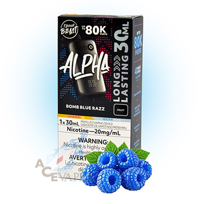 Bomb Blue Razz Alpha Disposable Vape by Flavour Beast 5 Bomb Blue Razz Alpha Disposable Vape by Flavour Beast - Image 3