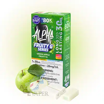 Green Apple Fruity G Alpha Disposable Vape by Flavour Beast 5 Green Apple Fruity G Alpha Disposable Vape by Flavour Beast - Image 3