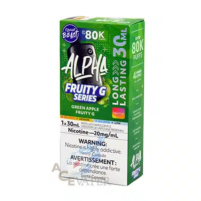 Green Apple Fruity G Alpha Disposable Vape by Flavour Beast 3 Green Apple Fruity G Alpha Disposable Vape by Flavour Beast - Image 2