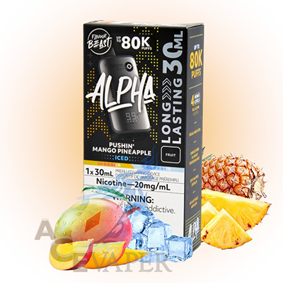 Pushin' Mango Pineapple Iced Alpha Disposable Vape by Flavour Beast 9 Pushin' Mango Pineapple Iced Alpha Disposable Vape by Flavour Beast - Image 5