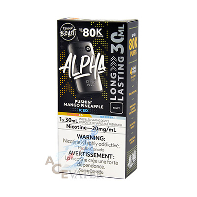 Pushin' Mango Pineapple Iced Alpha Disposable Vape by Flavour Beast 3 Pushin' Mango Pineapple Iced Alpha Disposable Vape by Flavour Beast - Image 2