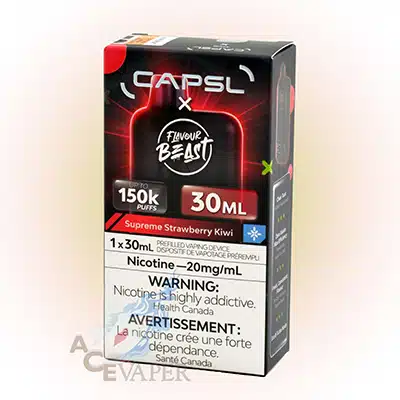 Supreme Strawberry Kiwi Iced CAPSL 150K Disposable Vape by Flavour Beast 3 Supreme Strawberry Kiwi Iced CAPSL 150K Disposable Vape by Flavour Beast - Image 2