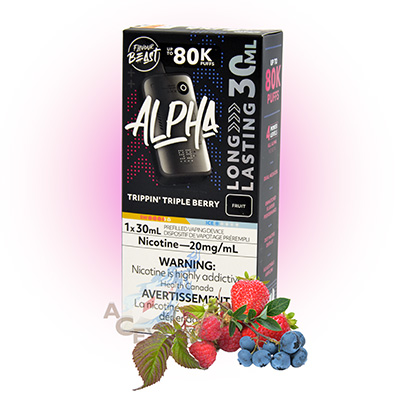 Trippin' Triple Berry Alpha Disposable Vape by Flavour Beast 5 Trippin' Triple Berry Alpha Disposable Vape by Flavour Beast - Image 3
