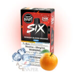 Bangin' Blood Orange Iced SIX 24K Disposable Vape Device by Flavour Beast