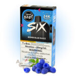 Bomb Blue Razz SIX 24K Disposable Vape Device by Flavour Beast