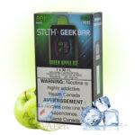 Green Apple Ice STLTH X Geek Bar Disposable Vape - Image 4