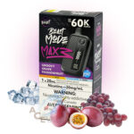 Groovy Grape Passionfruit Iced Flavour Beast Mode Max 3 60K Disposable Vape - Image 3
